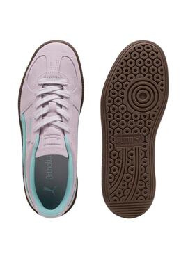 Chaussures Puma Palermo rose et turquoise pour femme