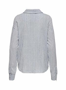 Chemise Only Lottie bleue pour femme