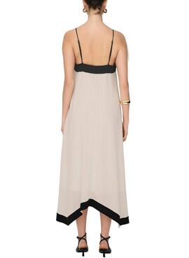 Robe Only Diana beige pour femme