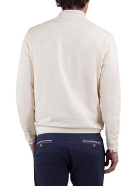 Sweatshirt Le Ganso Flocado beige pour homme