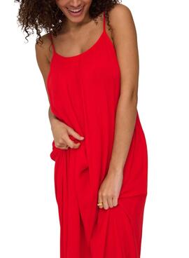 Robe Only Niki rouge pour femme