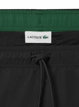 Maillot de bain Lacoste noir basique pour homme