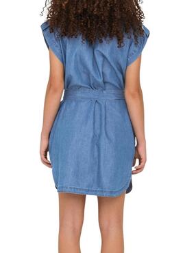 Robe Only Bea Franco bleue pour femme