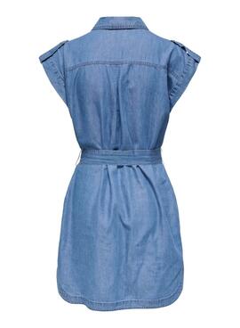 Robe Only Bea Franco bleue pour femme