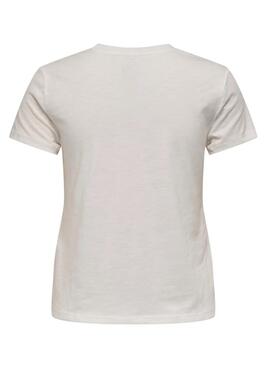 T-shirt blanc Only Drew pour femme