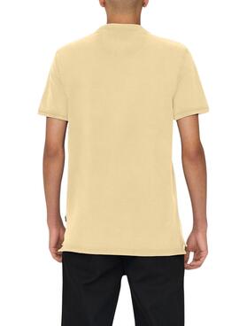 Polo Only and Sons Travis jaune pour homme