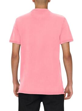 Polo Only and Sons Travis rose pour homme