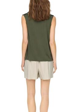 T-shirt Only Free vert pour femme 