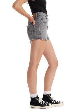 Shorts Levis 501 Original gris pour femme