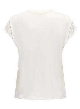 T-shirt Only Free Life beige pour femme