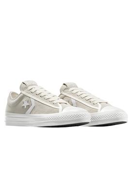 Chaussures Converse Star Player 76 en daim beige