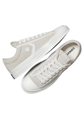 Chaussures Converse Star Player 76 en daim beige
