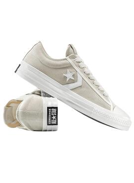 Chaussures Converse Star Player 76 en daim beige