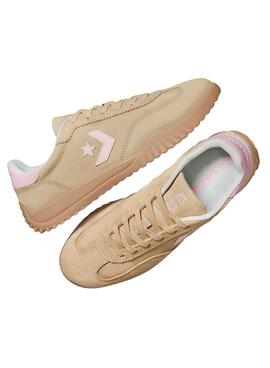 Chaussures Converse Run Star Trainer en daim camel pour femme