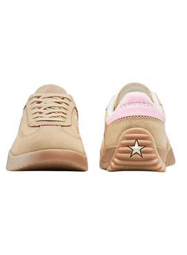 Chaussures Converse Run Star Trainer en daim camel pour femme