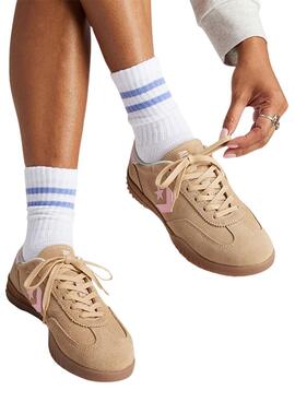 Chaussures Converse Run Star Trainer en daim camel pour femme