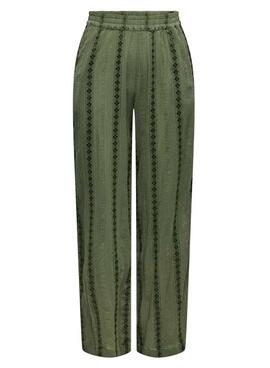 Pantalon Only Liana vert pour femme