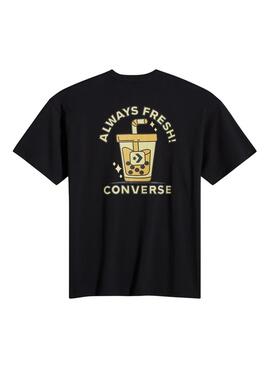 T-shirt Converse Bobba Tea noir pour homme