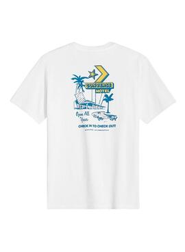 T-shirt Converse Motel blanc pour homme