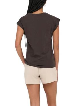 T-shirt Only Delia marron pour femme