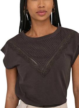 T-shirt Only Delia marron pour femme