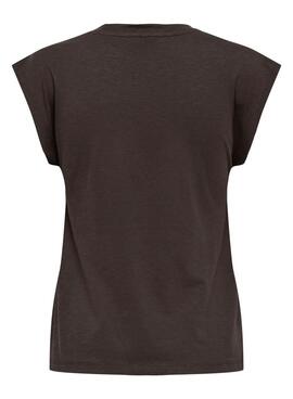 T-shirt Only Delia marron pour femme