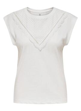 Maillot Only Delia blanc pour femme
