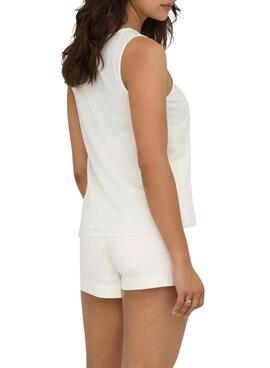  T-shirt Only Free blanc   pour femme