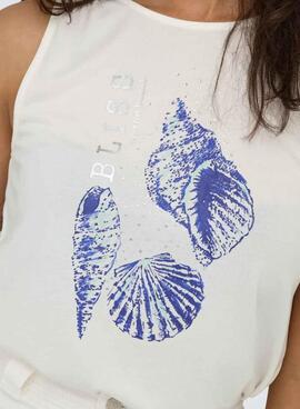  T-shirt Only Free blanc   pour femme