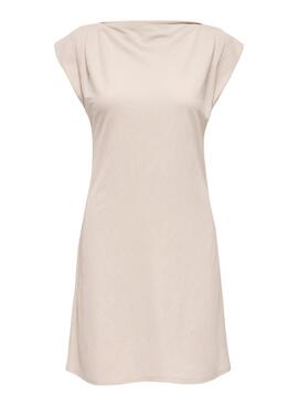Robe Only Jany beige pour femme