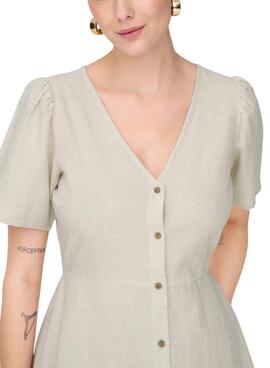 Robe Only Vita beige pour femme