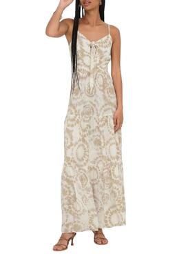 Robe Only Chiara beige pour femme