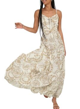 Robe Only Chiara beige pour femme