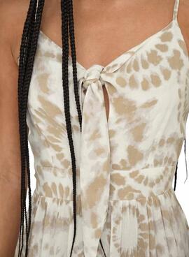 Robe Only Chiara beige pour femme