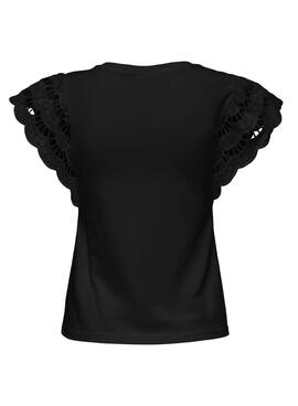 T-shirt Only Macy noir pour femme