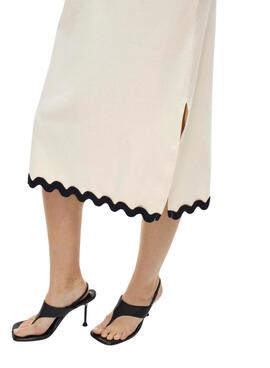 Robe Vila Calisa beige pour femme