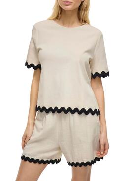 Haut Vila Calisa beige pour femme