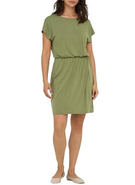 Robe Only Freda Batsleeve verte pour femme