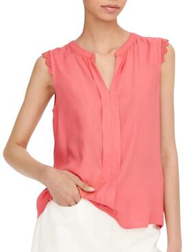 Blouse Only Kimmi Corail pour femme.