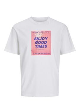 T-shirt Jack and Jones Porto blanc pour homme