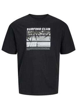 T-shirt  Jack and Jones Porto noir pour homme