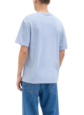 T-shirt Jack and Jones Porto bleu pour homme
