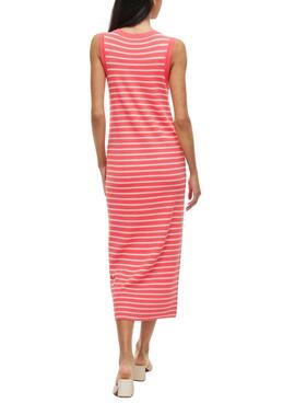 Robe Vila Zicha corail pour femme