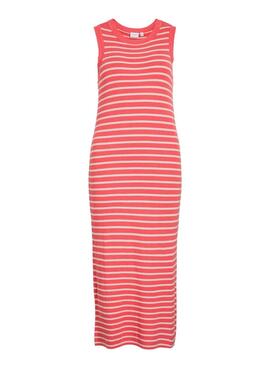 Robe Vila Zicha corail pour femme