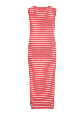 Robe Vila Zicha corail pour femme