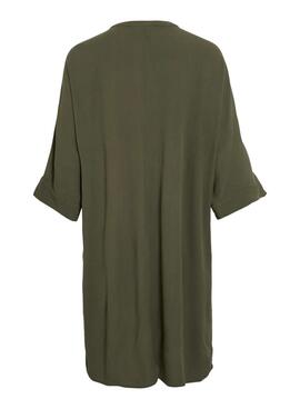 Robe Vila Vipaliva verte pour femme