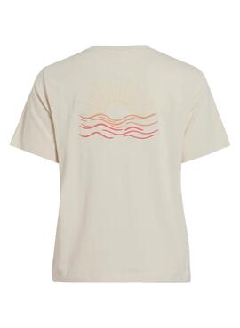 T-shirt Vila Visybil beige pour femme