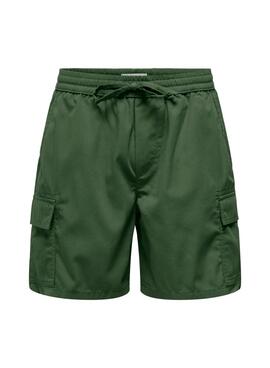Bermudes Only et Sons Onskal vert pour homme