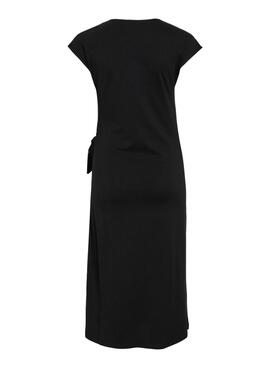 Robe Vila Vipompia noire  pour femme