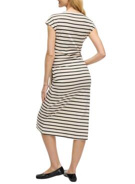 Robe Vila Vipompia à rayures blanches pour femme